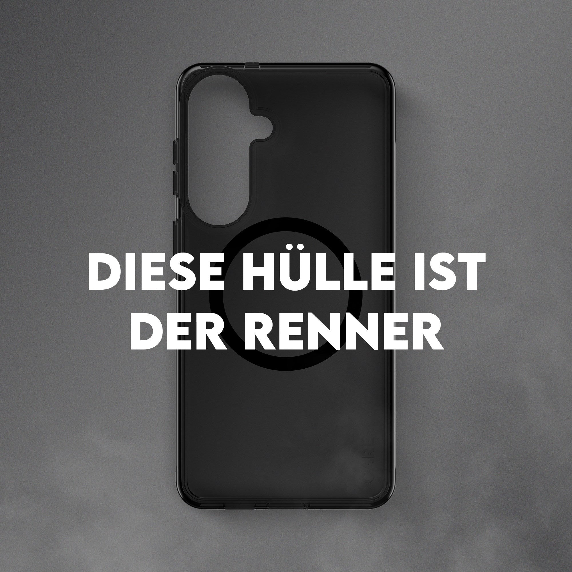 CARE™ by PanzerGlass® Urban Explorer Case Smokey m. Schwarz Qi Samsung Galaxy S26+